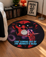 Gorillaz – Fire Coming Out of the Monkey’s Head CD Halı — yatak odasında
