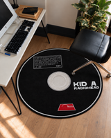 Radiohead – Kid A CD Halı — çalışma odasında